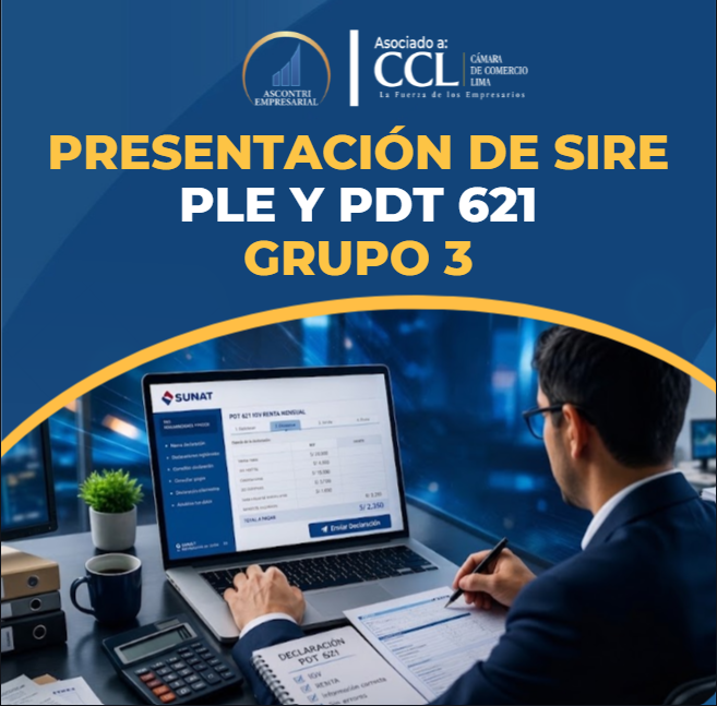071CUR2026 – PRESENTACIÓN DE SIRE – PLE Y PDT 621 – GRUPO 3